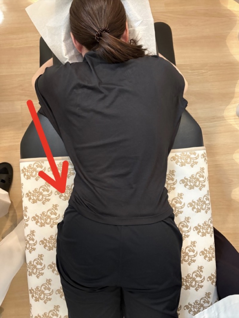 1回の施術での肋骨の変化